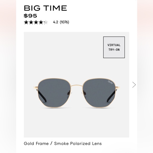 Quay Sunglasses - Big Time - Picture 3 of 4